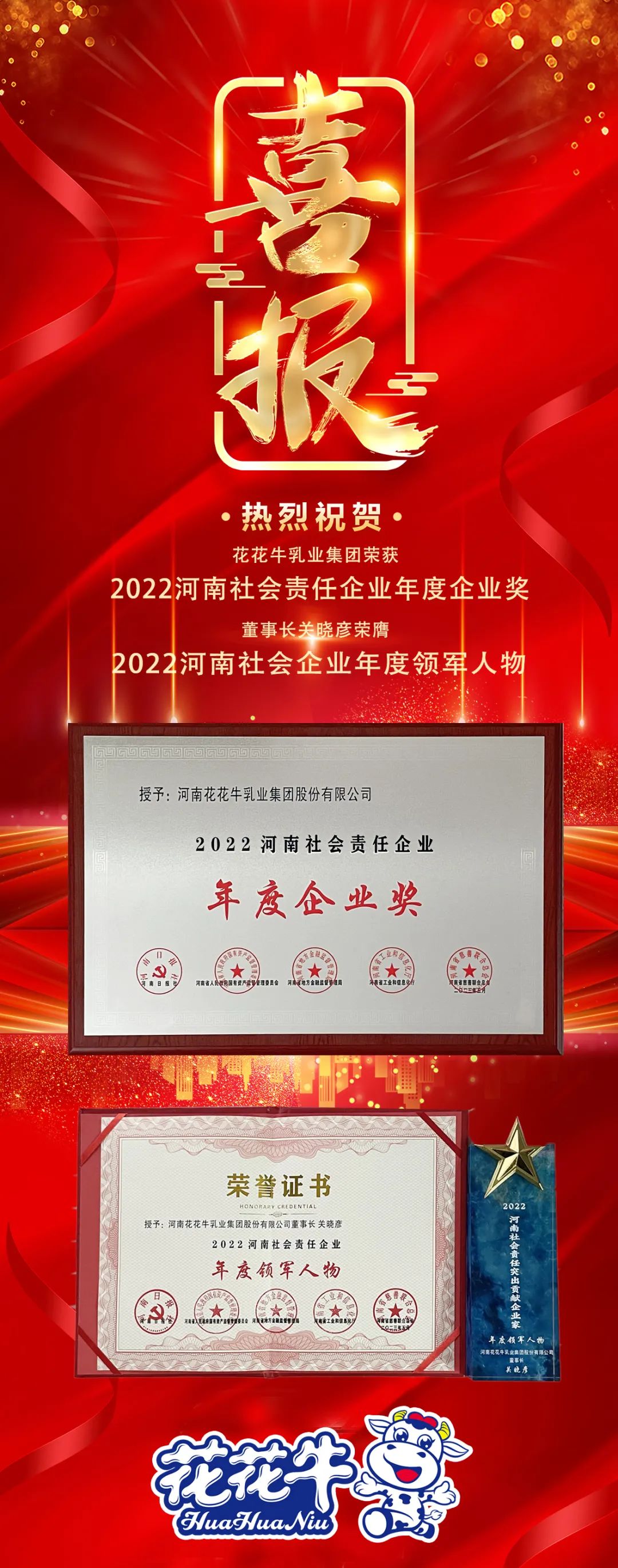 喜报｜XINGKONG.COM星空体育(中国大陆)科技公司乳业集团摘得两项殊荣